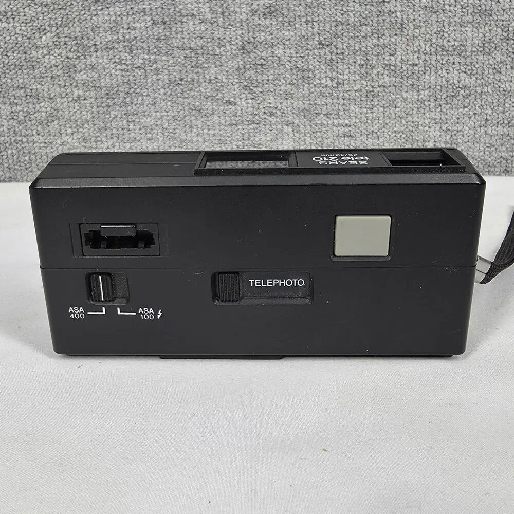 SEARS TELE 210 VINTAGE 25/43MM LENS FILM CAMERA – COMPACT POINT & SHOOT W/ STRAP